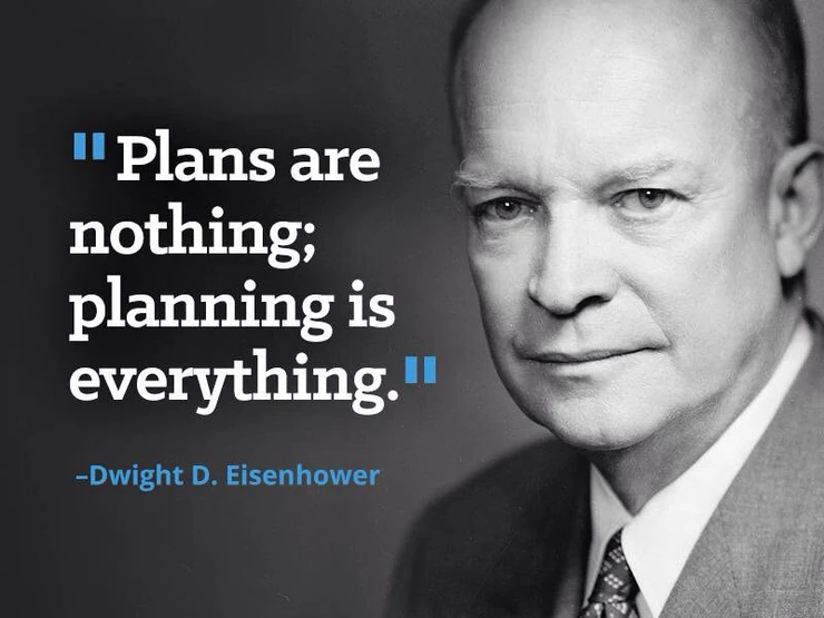 Planer er ingenting, planlegging er alt